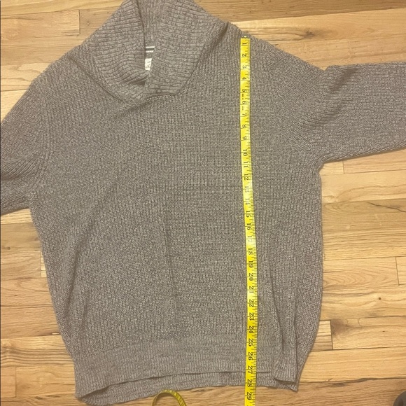NWOT Weatherproof Vintage Dark Oatmeal and Black Oversized Knit Sweater - Picture 5 of 5